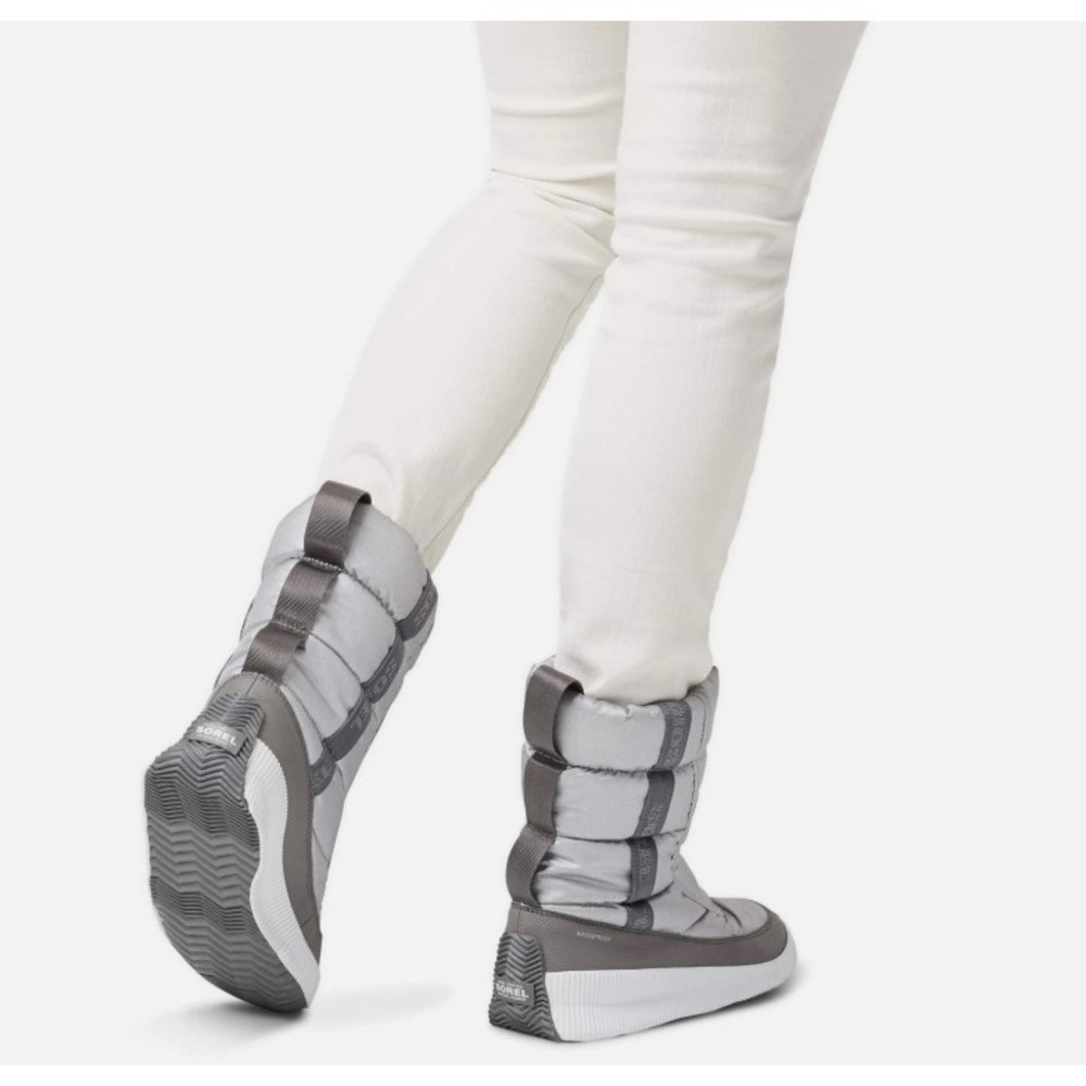 Sorel Women Out 'N About Puffy Mid Waterproof Boot Pure Silver Size 9.5 M NEW! - Picture 3 of 14